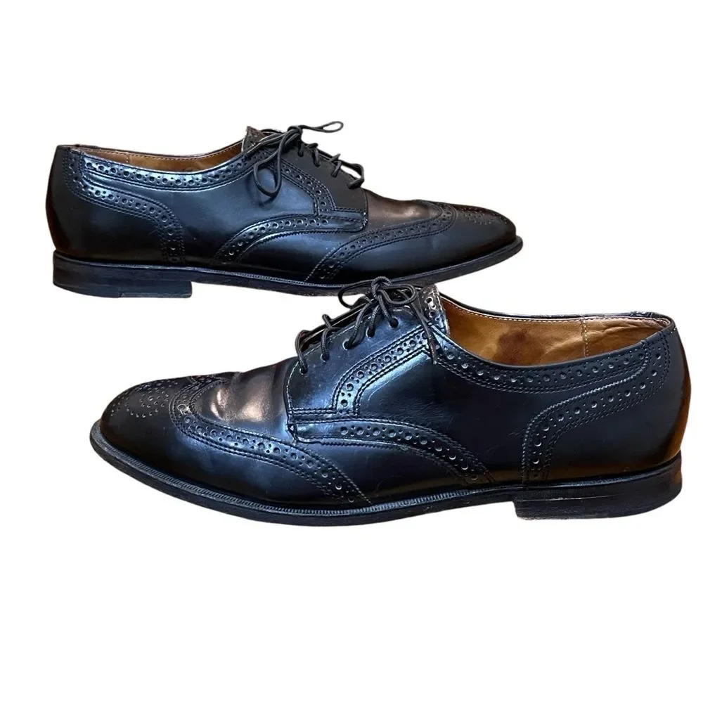 Cole Haan Men’s Shoes Black Leather Loafers Oxford Brogues Wingtips Classic 10
